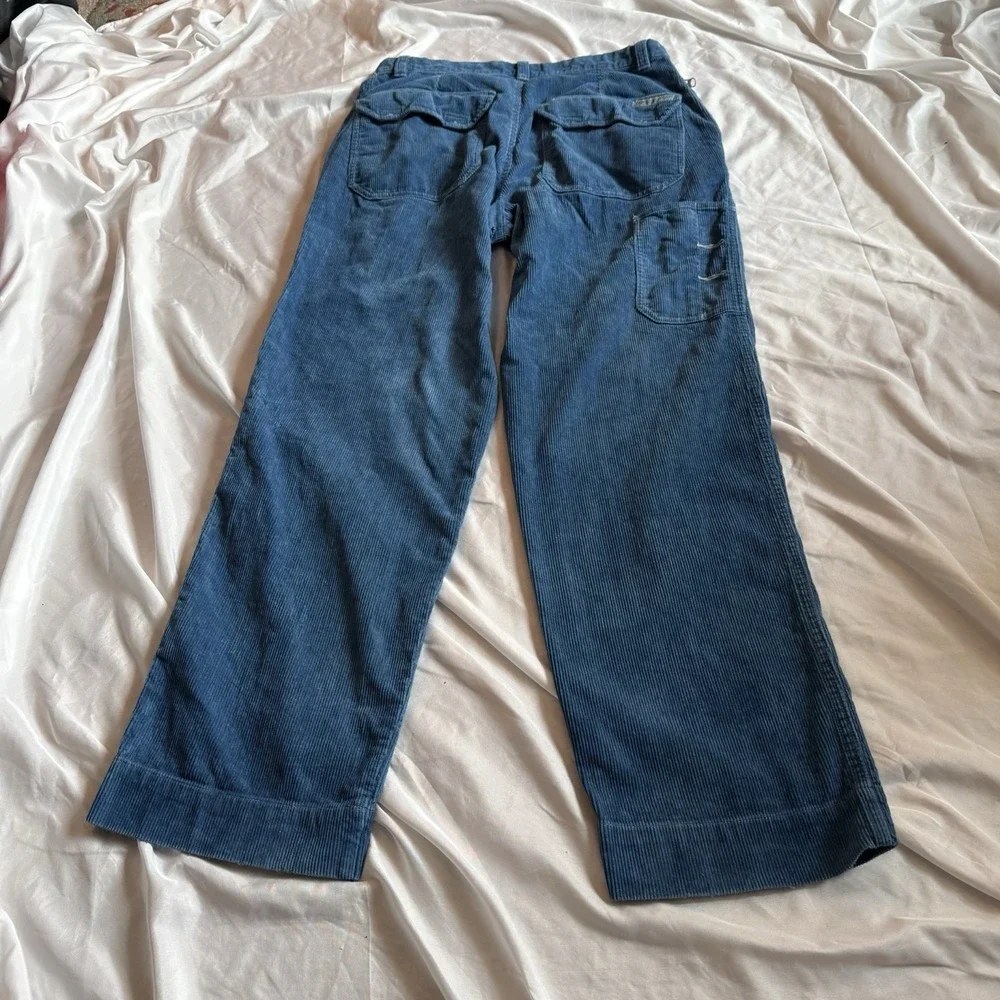 Vintage Y2K Columbia‎ Sportswear Mens 34x32 Blue Corduroy Outdoor Pants
